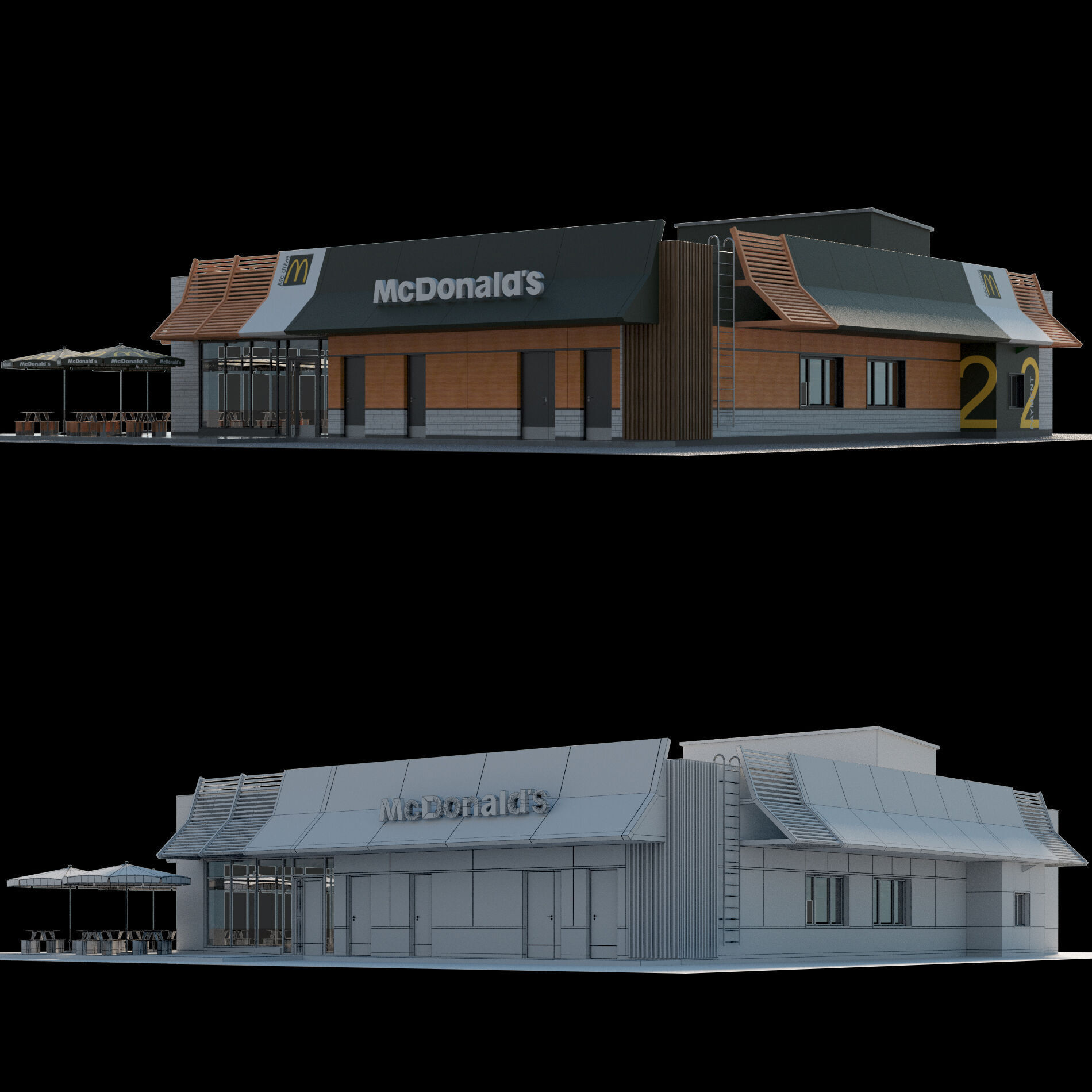 McDonalds Restaurant 3D model_3