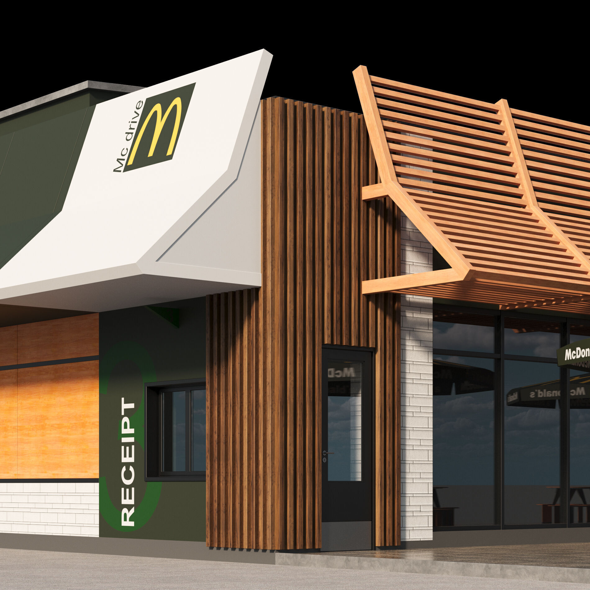 McDonalds Restaurant 3D model_17