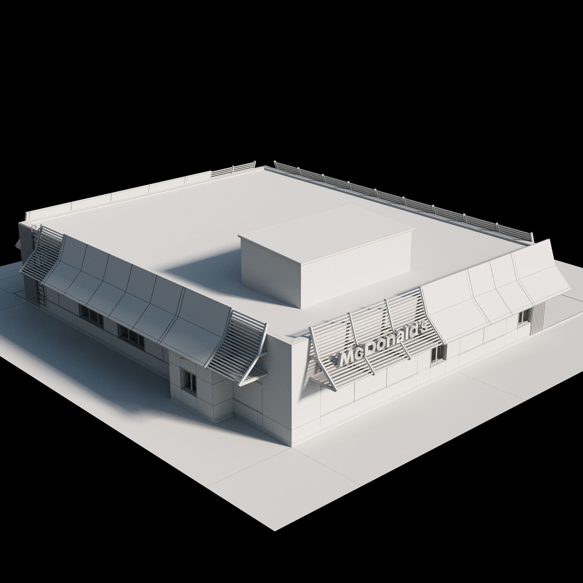 McDonalds Restaurant 3D model_10