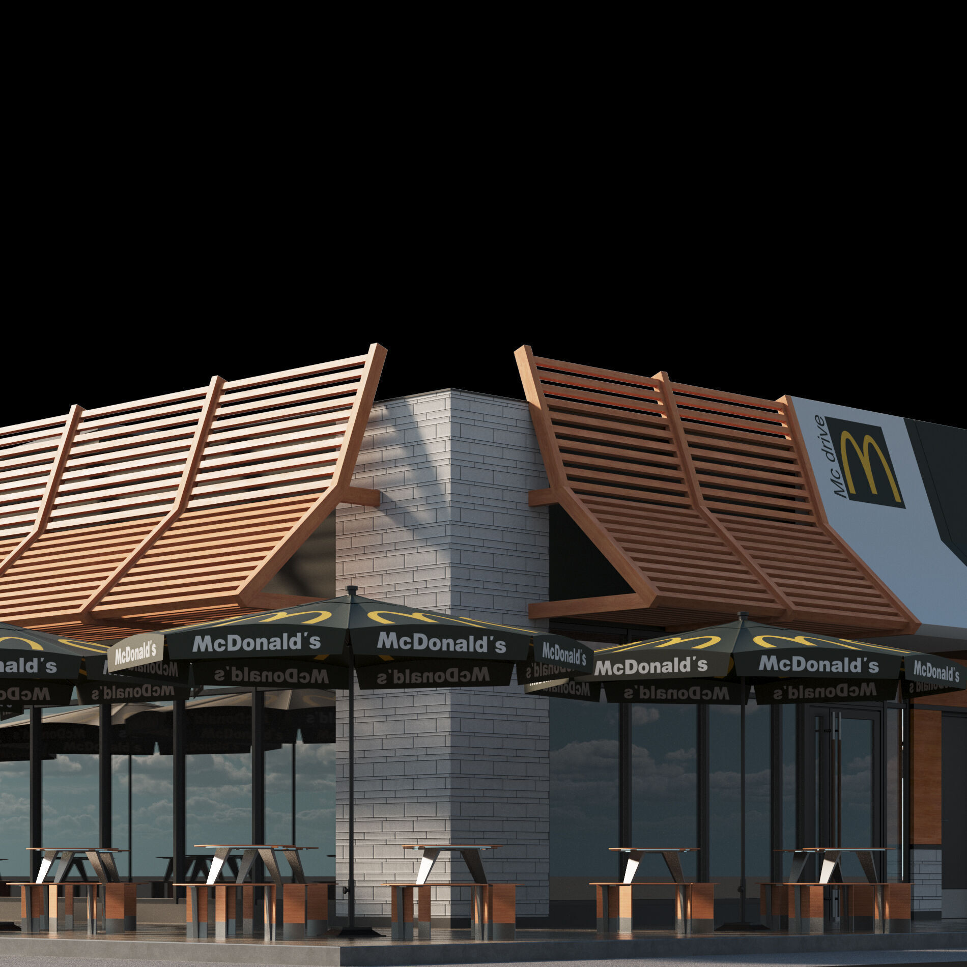 McDonalds Restaurant 3D model_19
