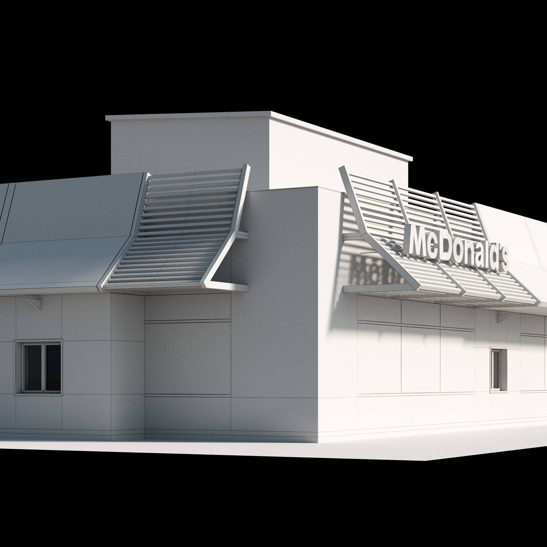 McDonalds Restaurant 3D model_20