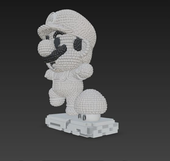 Mario Knit Figure 3D Print Model 3D model_15