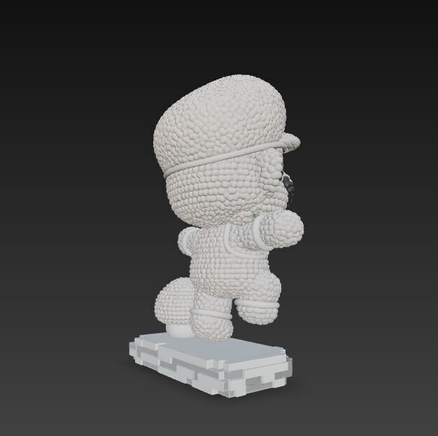 Mario Knit Figure 3D Print Model 3D model_25