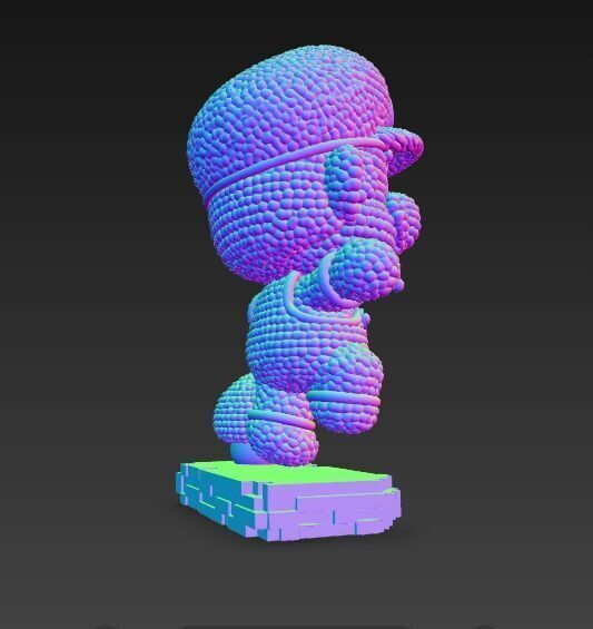 Mario Knit Figure 3D Print Model 3D model_4