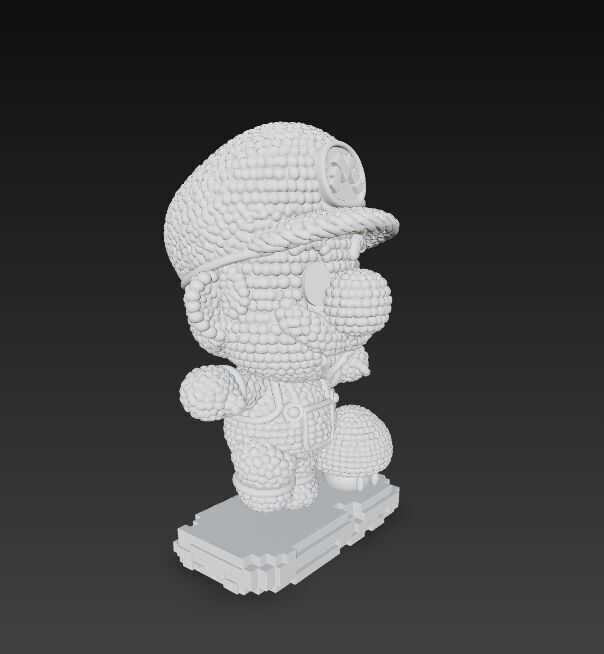 Mario Knit Figure 3D Print Model 3D model_16