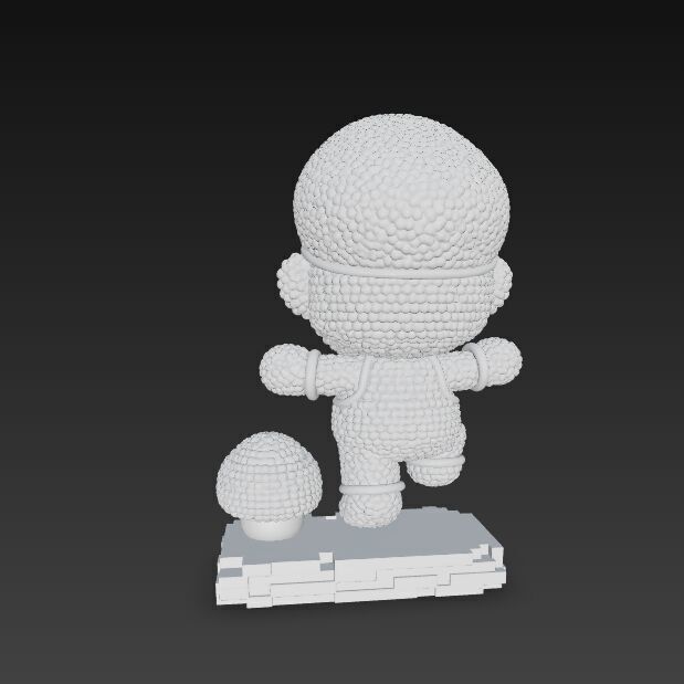 Mario Knit Figure 3D Print Model 3D model_19