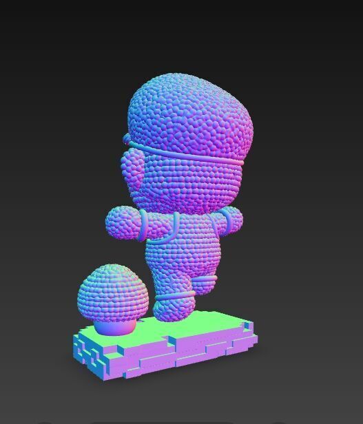 Mario Knit Figure 3D Print Model 3D model_6