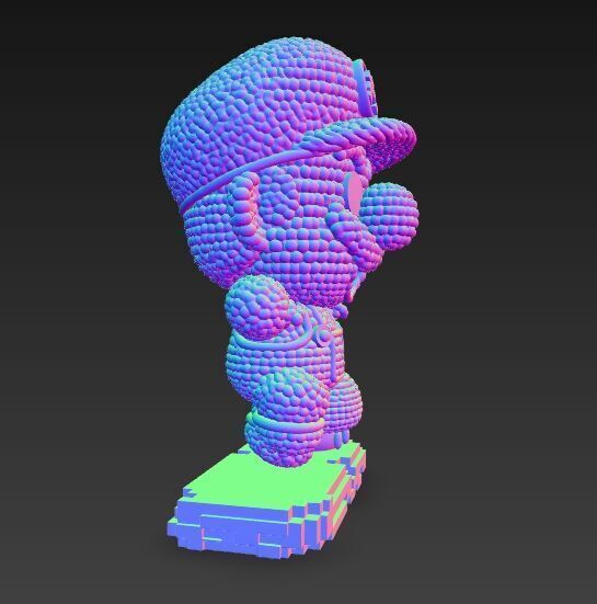 Mario Knit Figure 3D Print Model 3D model_3