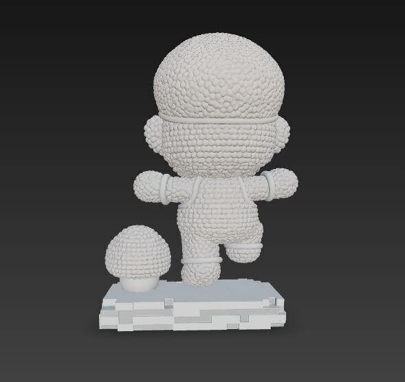 Mario Knit Figure 3D Print Model 3D model_26
