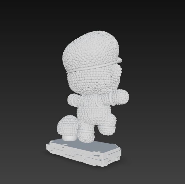 Mario Knit Figure 3D Print Model 3D model_18