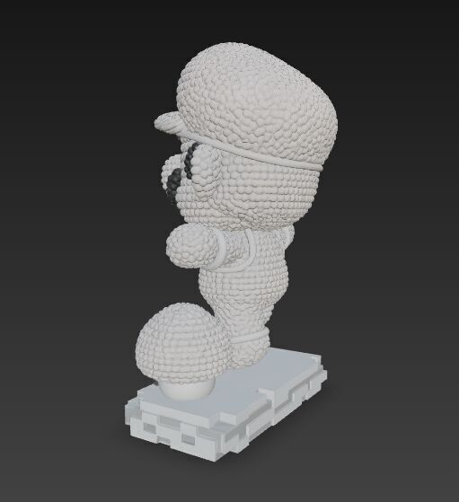 Mario Knit Figure 3D Print Model 3D model_14