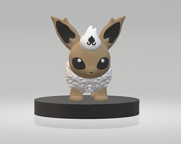 Miniature anime pet 3D print model