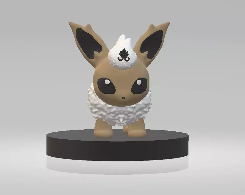 Miniature anime pet 3D print model_0