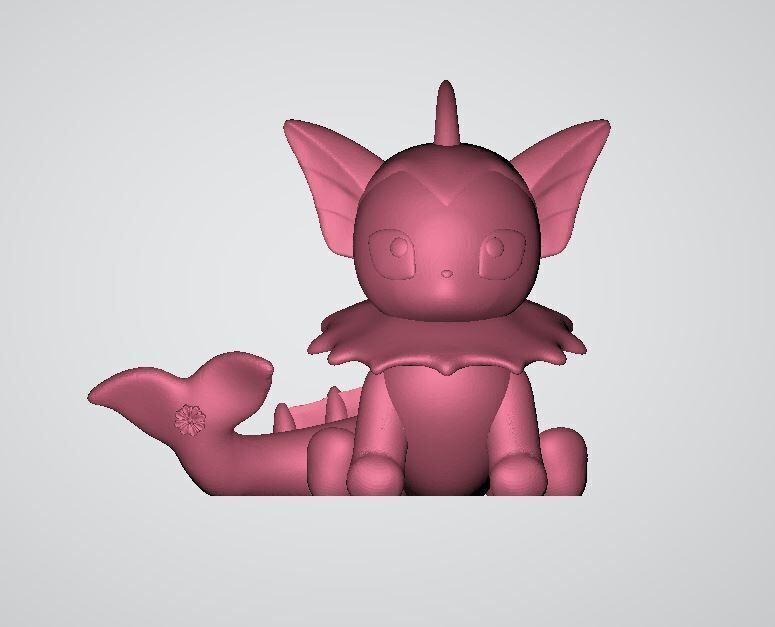 Braixen witch model 3D print model_4