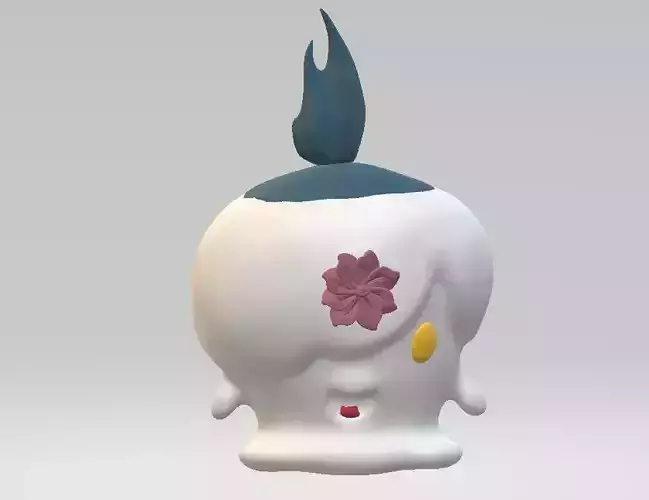 Cartoon candle character    3D print model