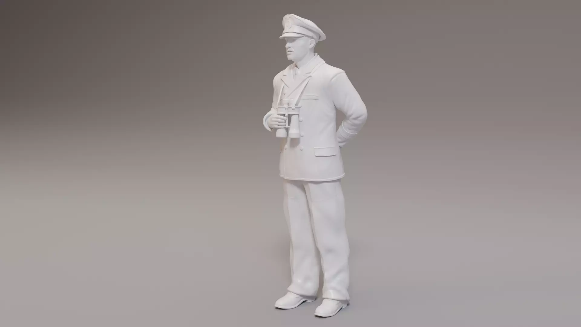 Kriegsmarine Bridge officers x 3WWII 3D print model_0