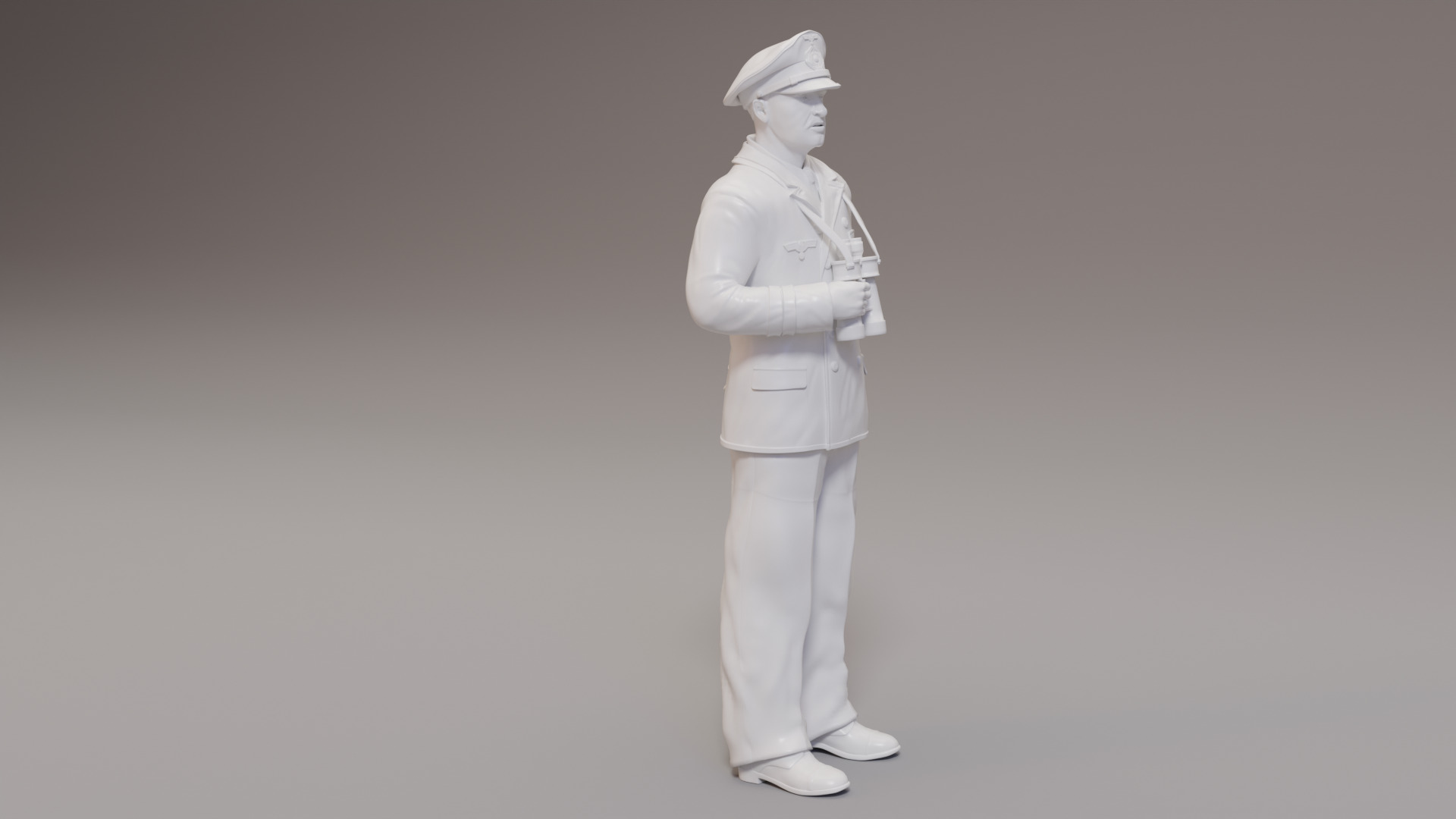 Kriegsmarine Bridge officers x 3WWII 3D print model_2