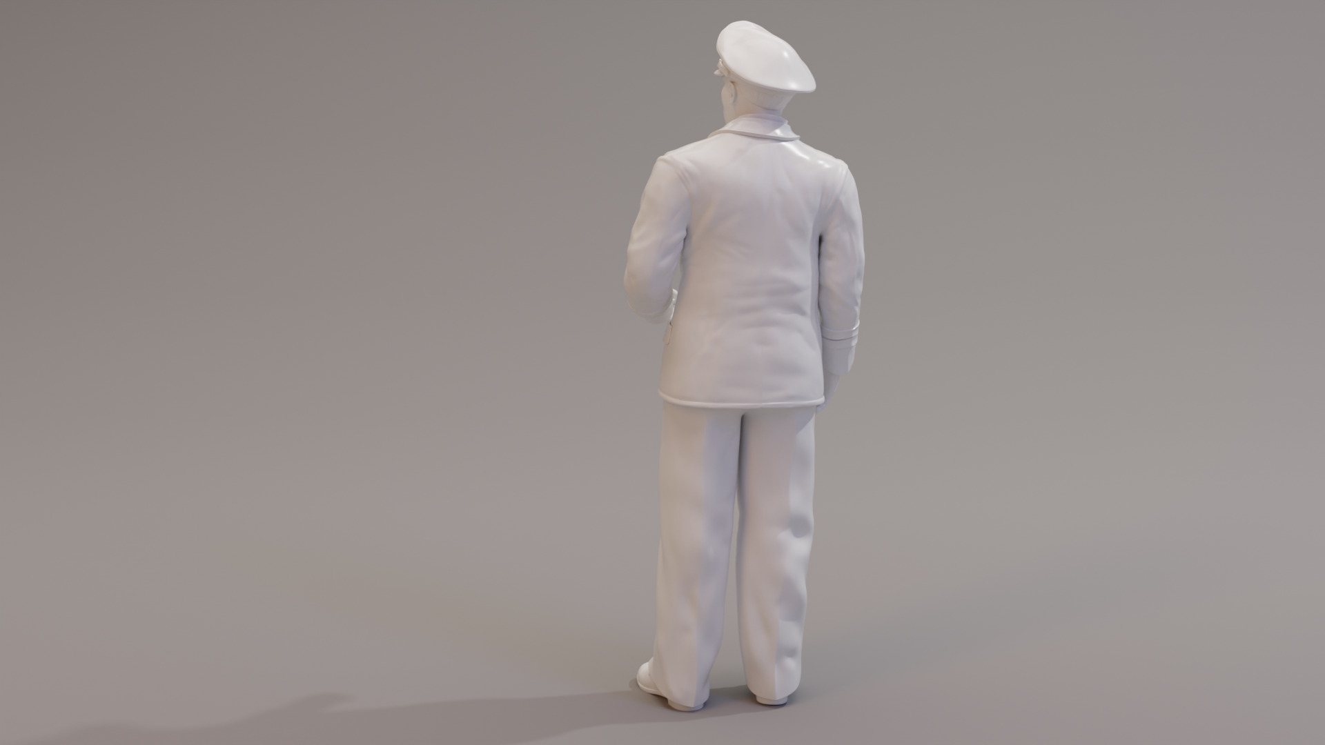 Kriegsmarine Bridge officers x 3WWII 3D print model_11