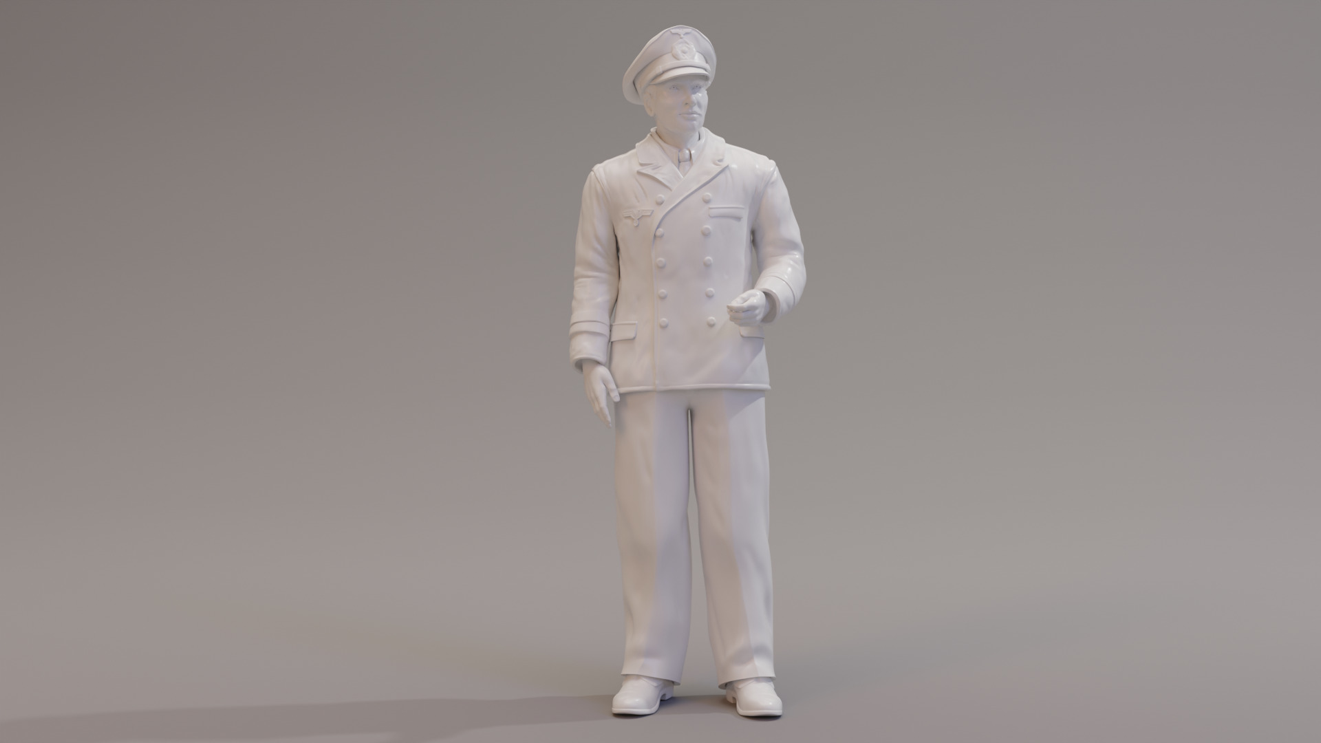 Kriegsmarine Bridge officers x 3WWII 3D print model_10