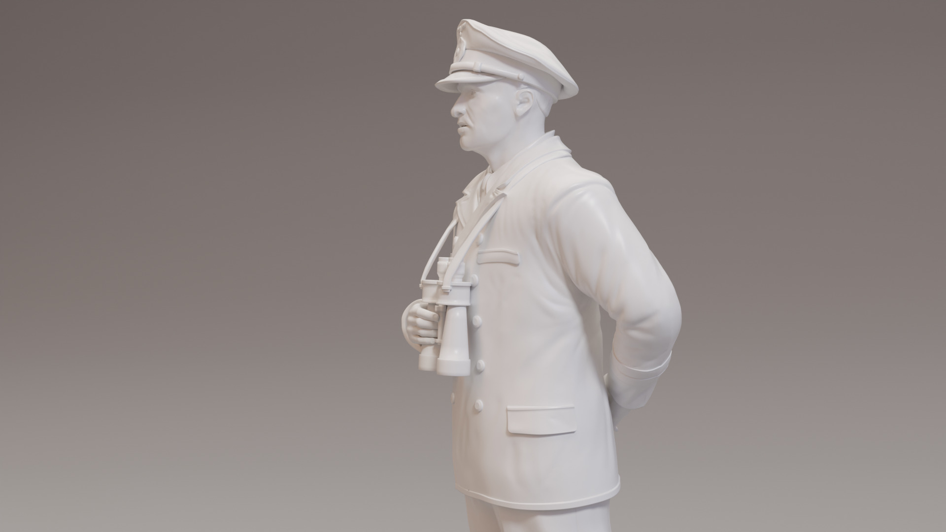 Kriegsmarine Bridge officers x 3WWII 3D print model_5