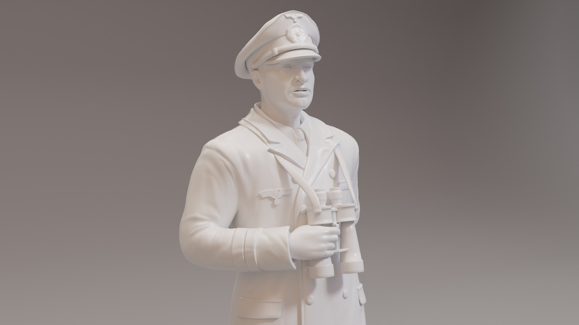 Kriegsmarine Bridge officers x 3WWII 3D print model_4
