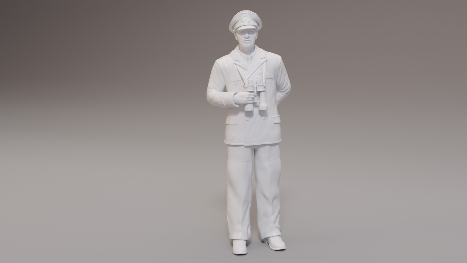 Kriegsmarine Bridge officers x 3WWII 3D print model_1
