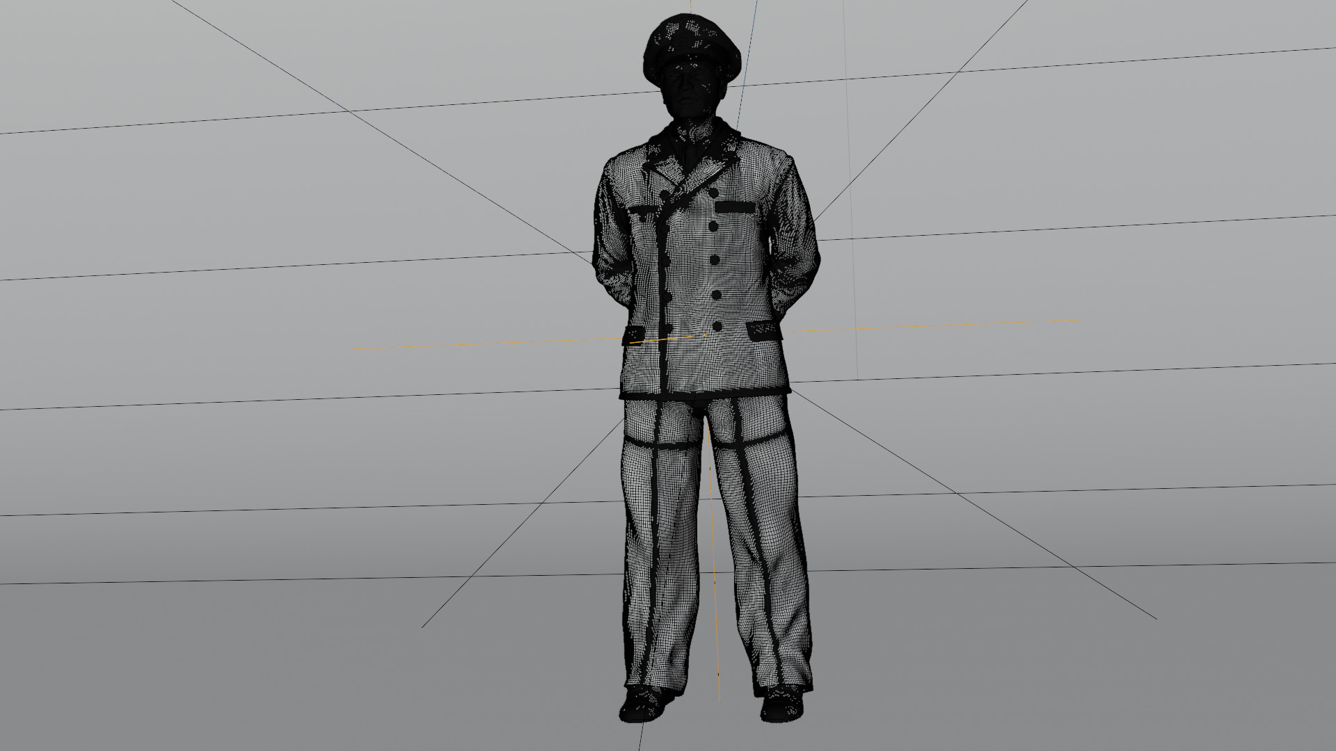 Kriegsmarine Bridge officers x 3WWII 3D print model_9