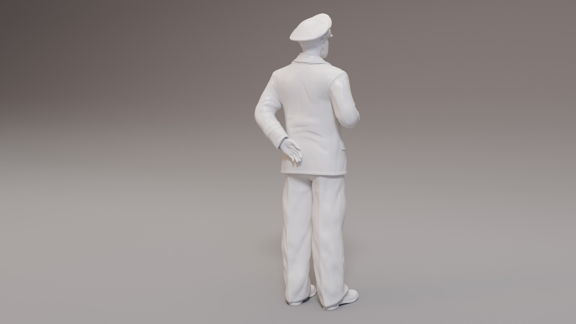 Kriegsmarine Bridge officers x 3WWII 3D print model_3