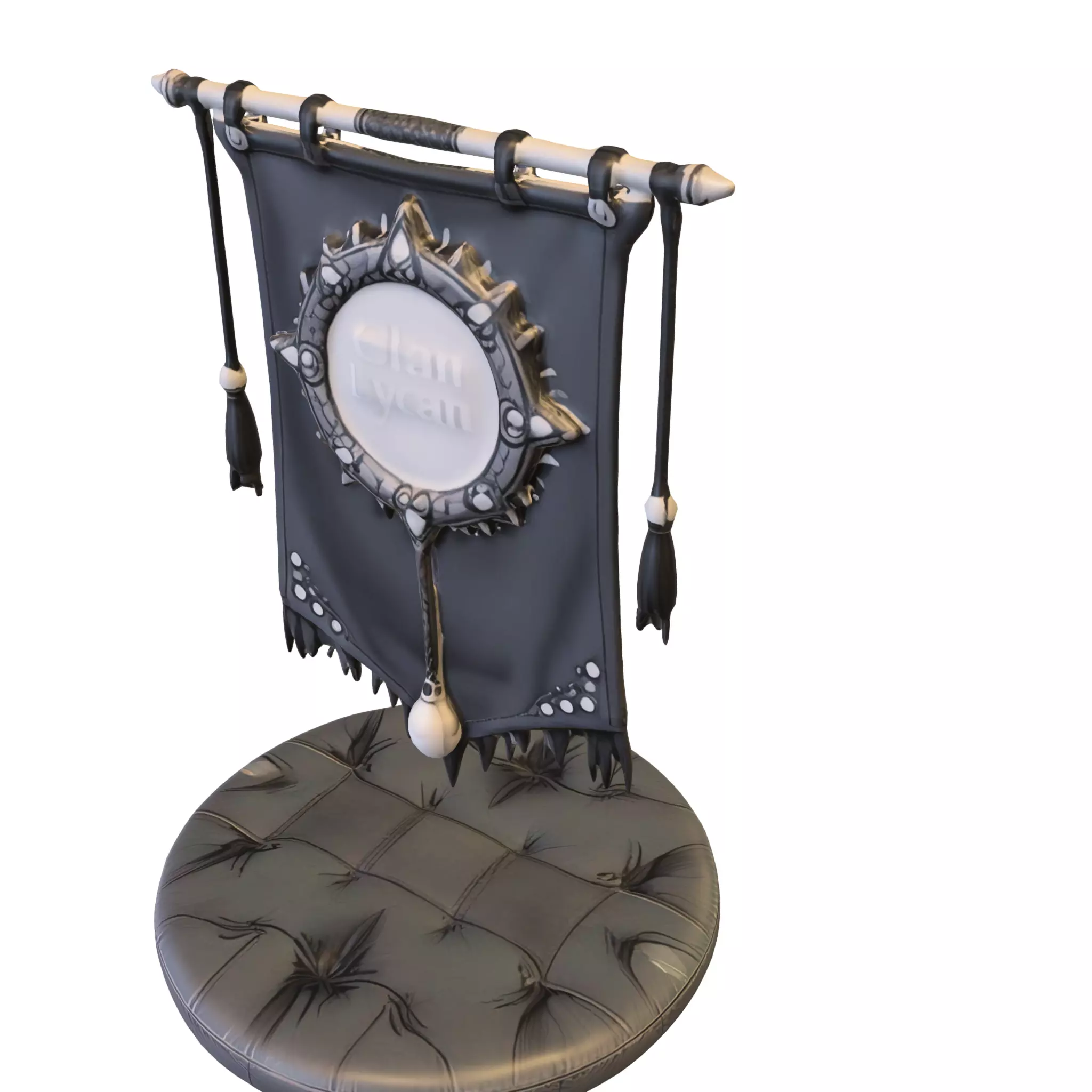 Lycan Clan Banner Low-poly 3D model