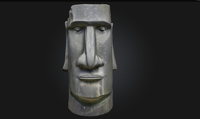 Moai Monolith  Icon of Ancient Rapa Nui Legacy 3D model