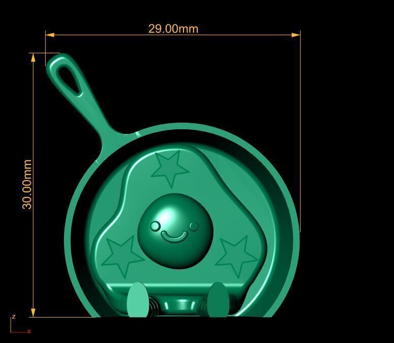 Whimsical food toy 3D print model_3