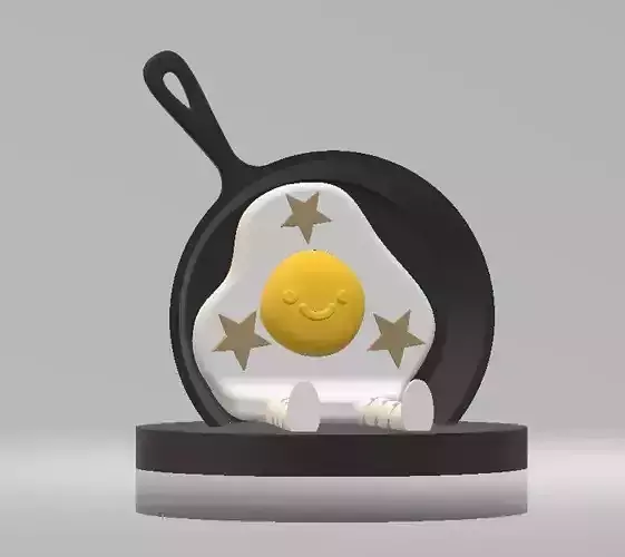Whimsical food toy 3D print model