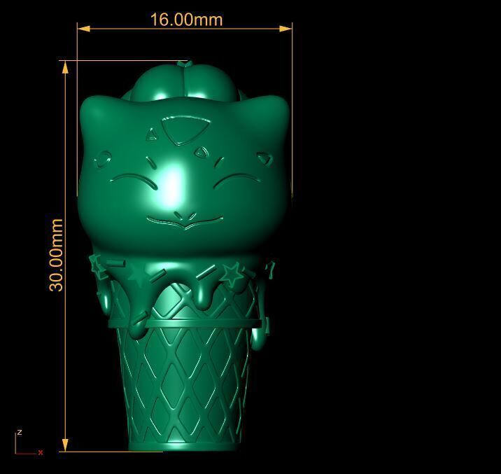 Fun ice cream collectible 3D print model_3