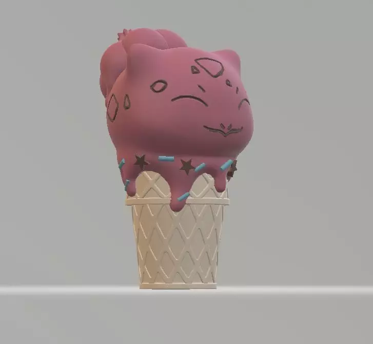 Fun ice cream collectible 3D print model_0
