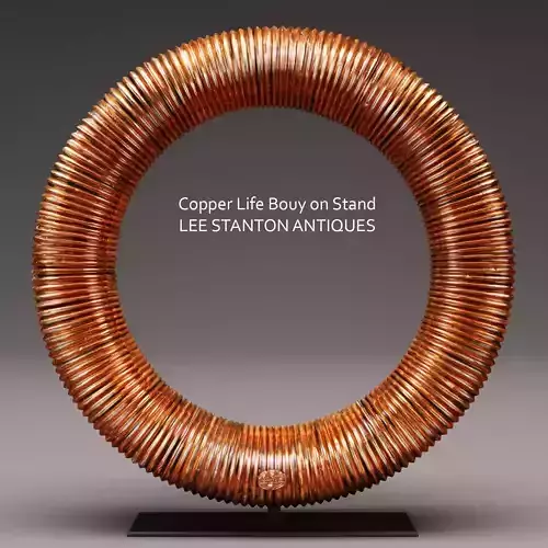 Copper Life Bouy on Stand 