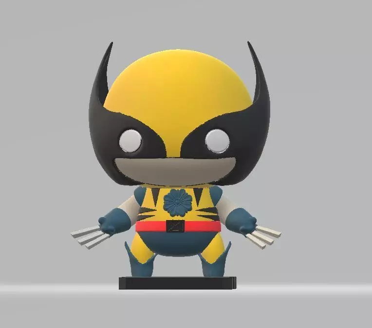 Clawed cartoon character 3D print model