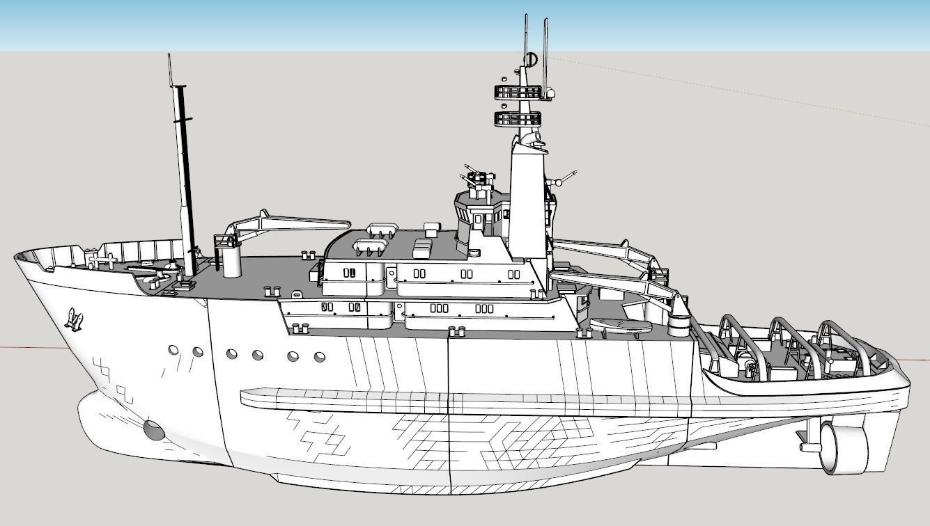 Remote Controlled Smit London Ocean Tug 3D print model 3D print model_9