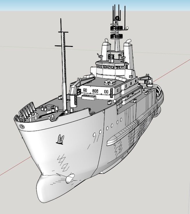 Remote Controlled Smit London Ocean Tug 3D print model 3D print model_3