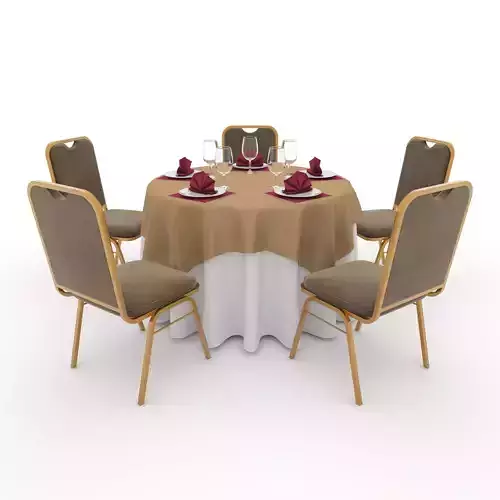 Banquet Table and Chair 05
