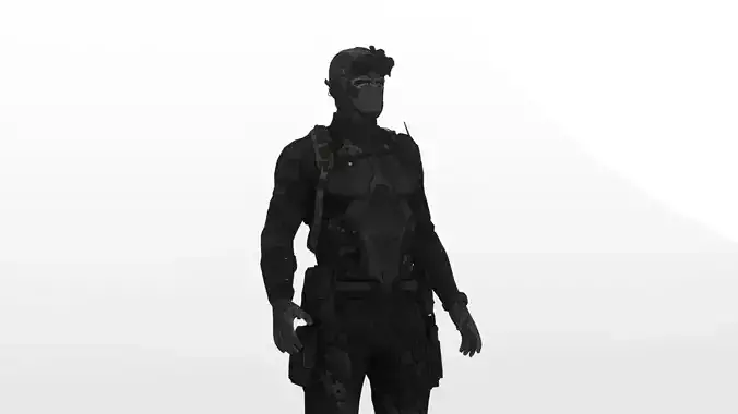 Sam Fisher Stealth Suit 3D Model Splinter Cell Low-poly 3D model
