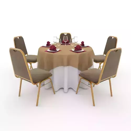 Banquet Table and Chair 06