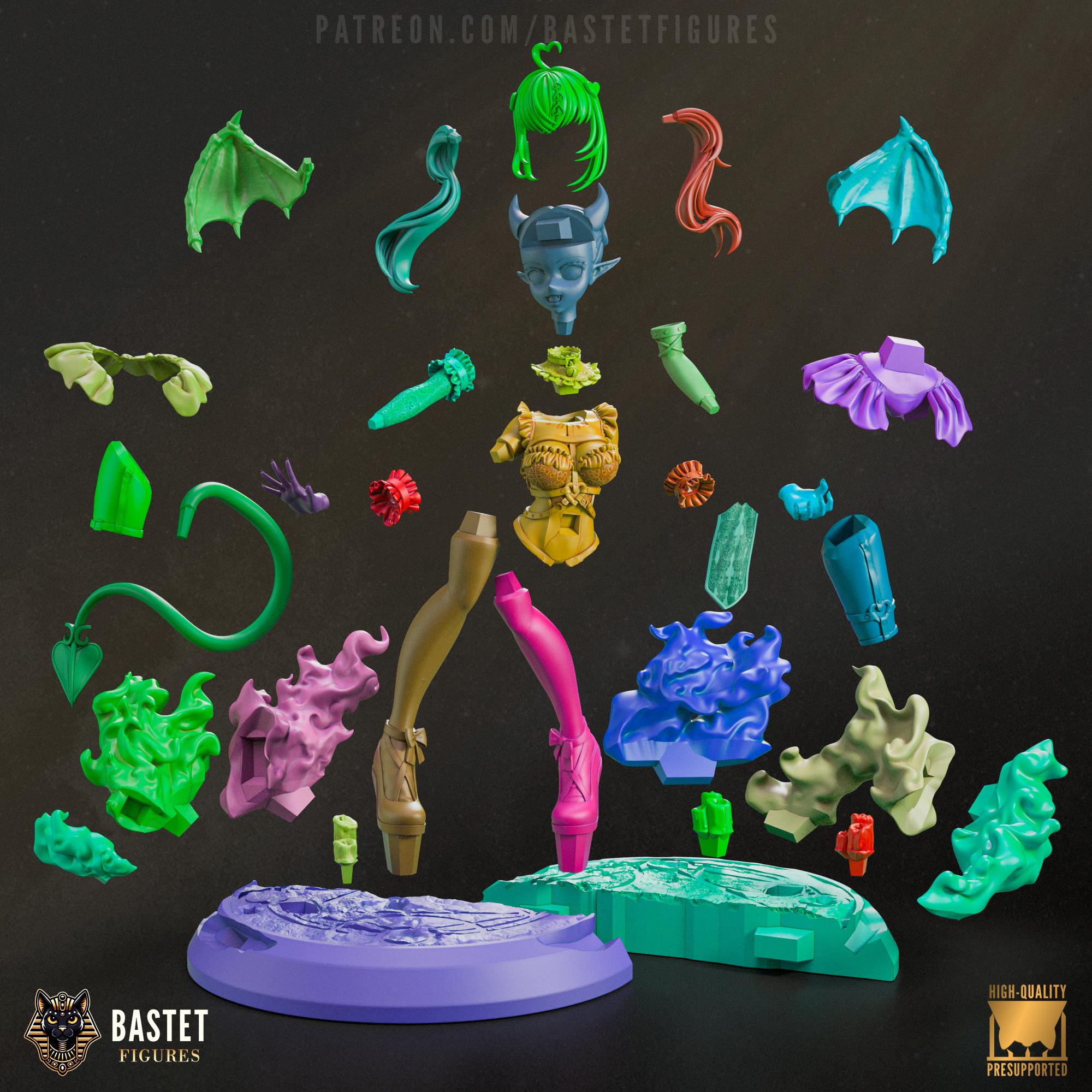 Ironmouse I Vtuber 3D print model_6