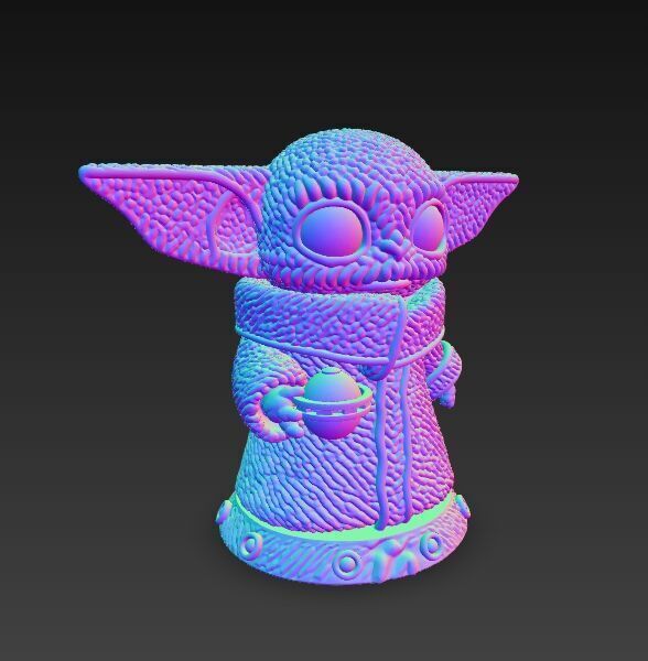 Grogu Knit Figure The Cutest Form of the Force 3D model_10