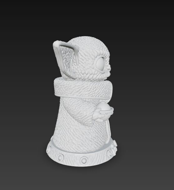 Grogu Knit Figure The Cutest Form of the Force 3D model_19