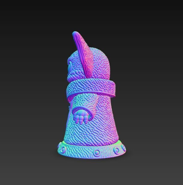 Grogu Knit Figure The Cutest Form of the Force 3D model_14