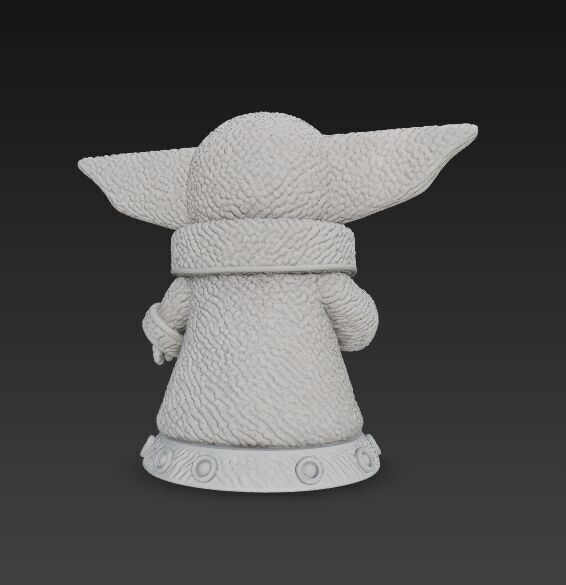 Grogu Knit Figure The Cutest Form of the Force 3D model_4