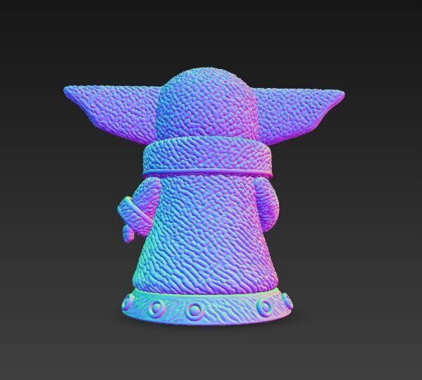 Grogu Knit Figure The Cutest Form of the Force 3D model_13