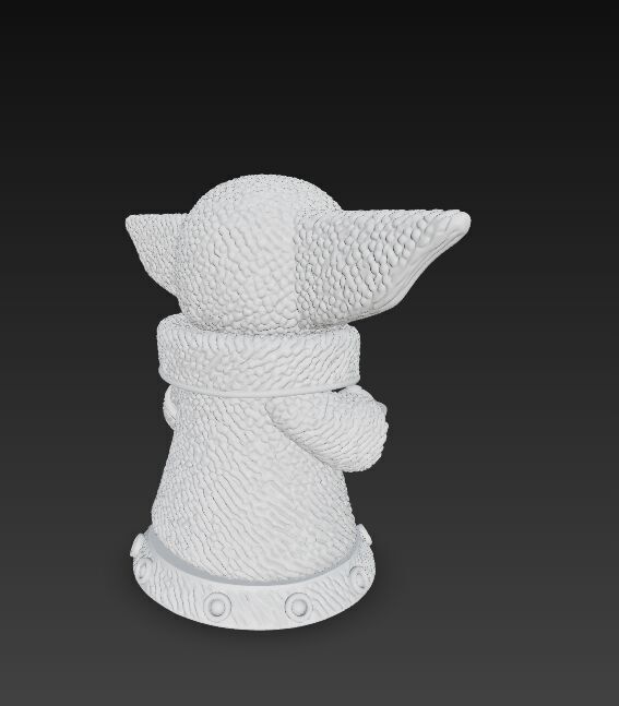 Grogu Knit Figure The Cutest Form of the Force 3D model_3