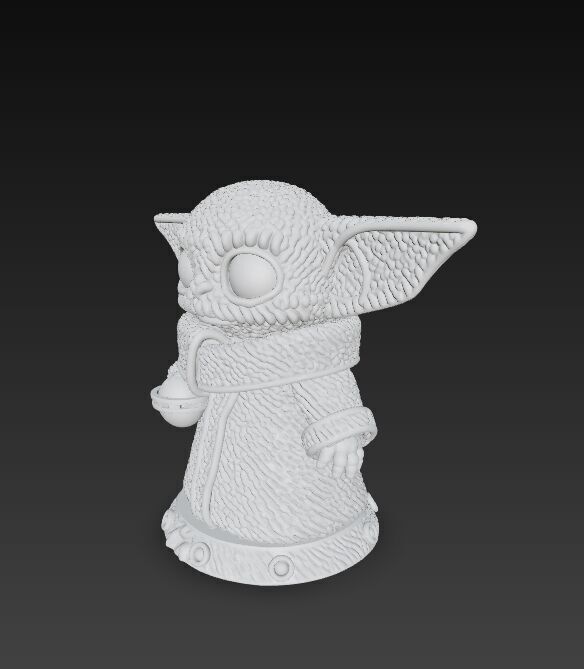 Grogu Knit Figure The Cutest Form of the Force 3D model_21