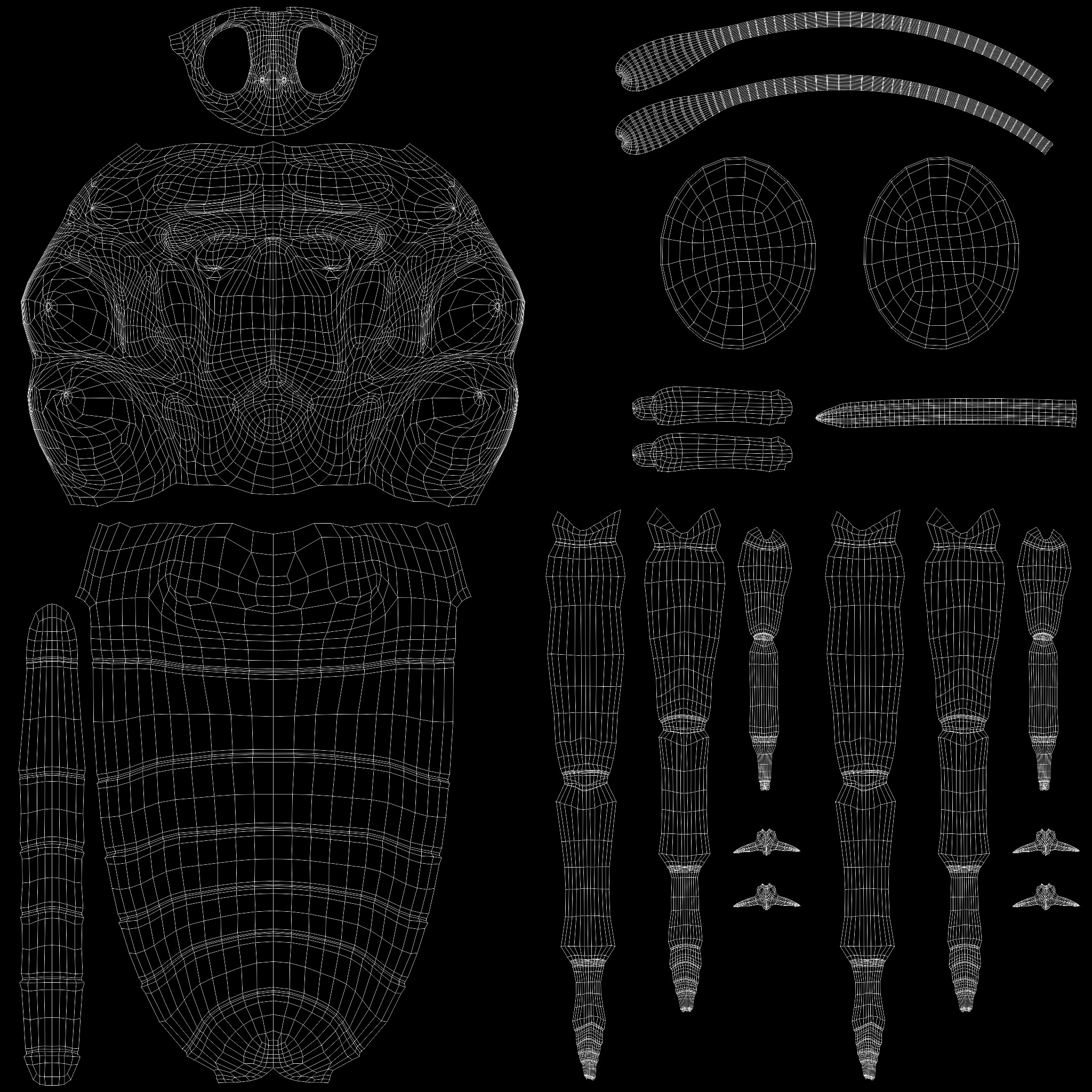 Butterfly Blue Cracker 3D model_18